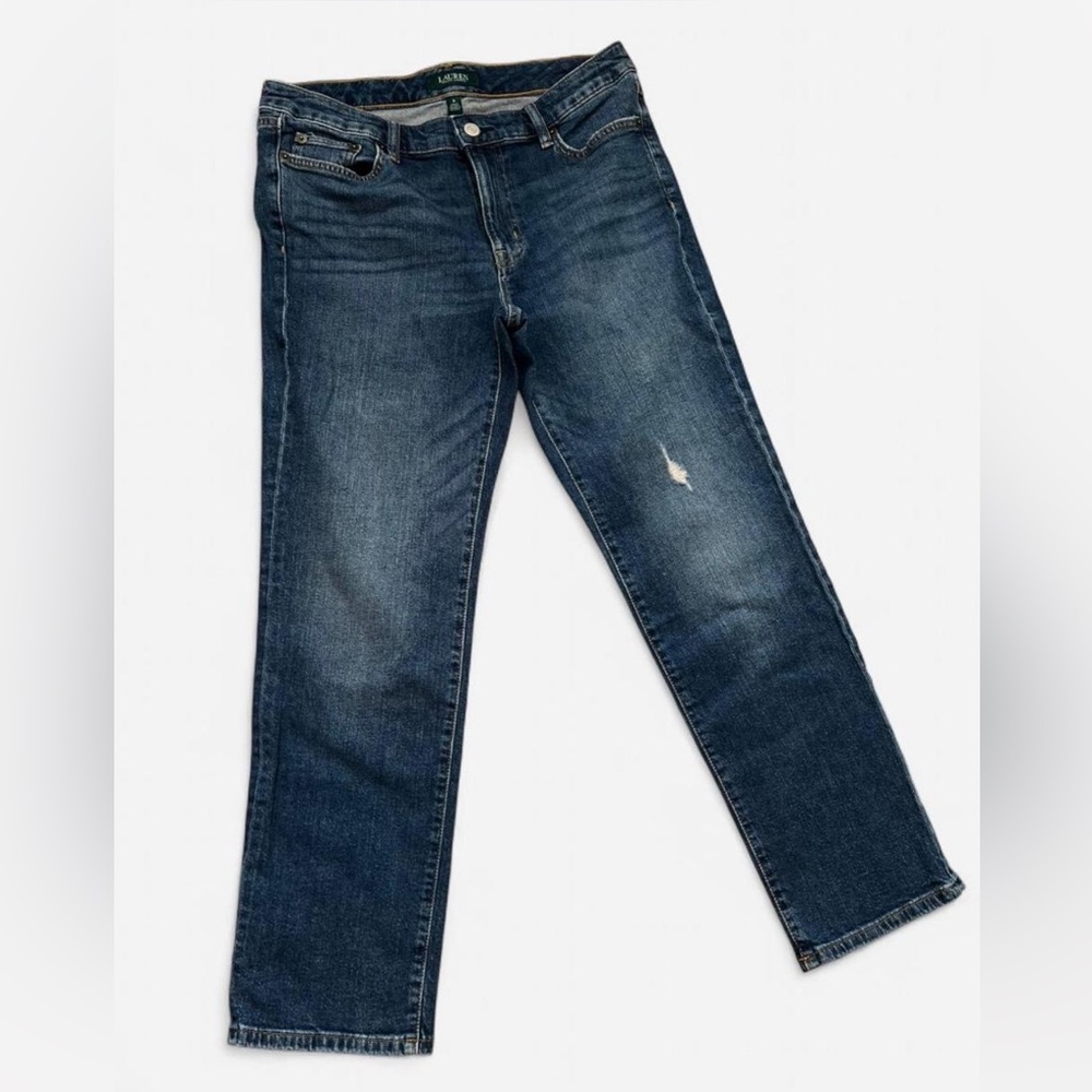 Lauren Ralph Lauren Dark Blue Ankle Jeans Size 6